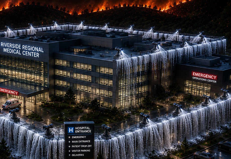 Critical infrastructure — ICEGUARD concept rendering